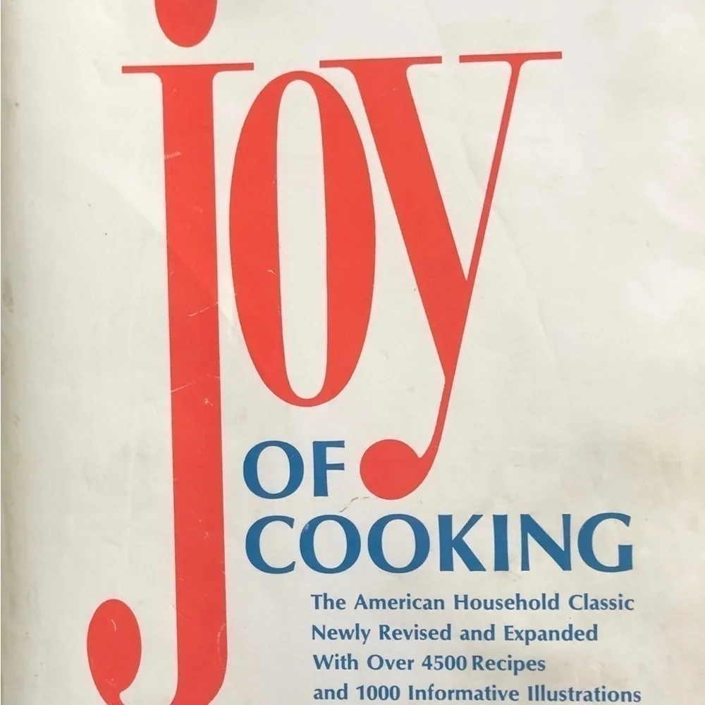 Joy Of Cooking Hardcover Cookbook Dust Cover The All Purpose Book 1975